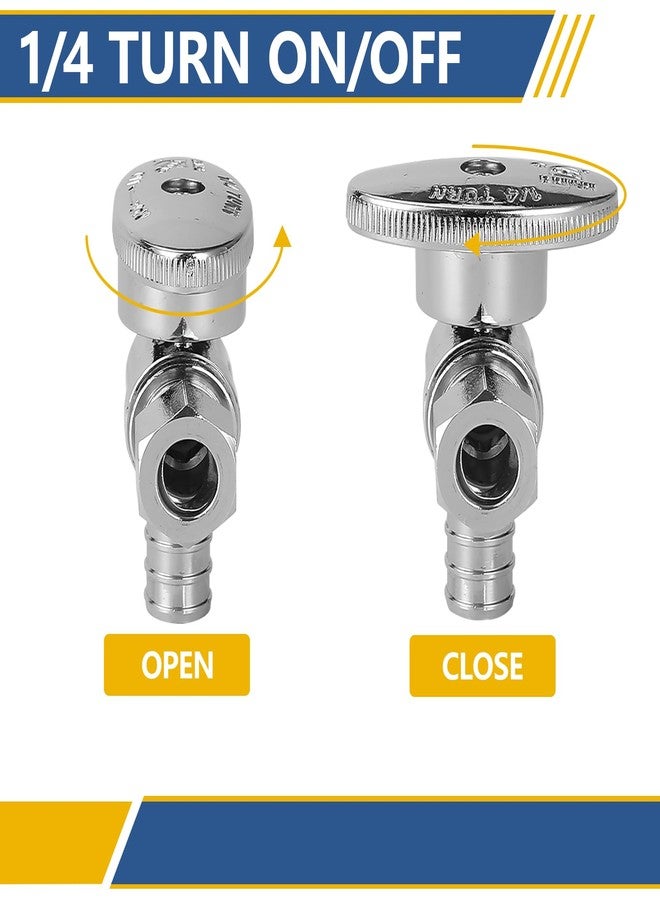 GUOFIS Angle Stop Valve,1/2 Inch Pex Expansion X 3/8 Inch OD Compression Angle Shut-off Valve with 1/4 Turn on/off (Pack of 10,ASTM F1960)(VALVE094-10Pack) - Image 5