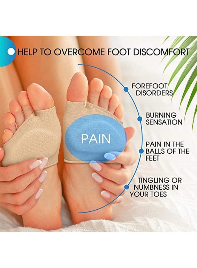Alexvyan Alexvyan Skin Gel Metatarsal Forefoot Pad Support - Foot Cushions For Pain Relief, Arthritis, Calluses, Blisters And Neuroma - Anti Fatigue Compression Soft Padded Brace for Men And Women - Image 2