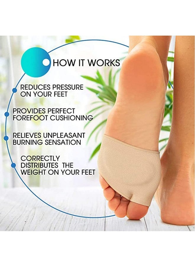 Alexvyan Alexvyan Skin Gel Metatarsal Forefoot Pad Support - Foot Cushions For Pain Relief, Arthritis, Calluses, Blisters And Neuroma - Anti Fatigue Compression Soft Padded Brace for Men And Women - Image 4