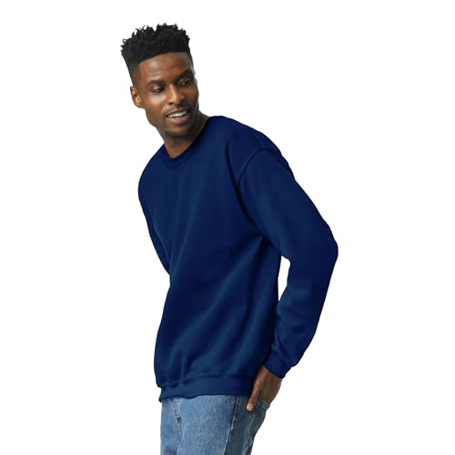 Gildan UGP Campus Apparel Gildan Men's Heavy Blend Crewneck Sweatshirt - X-Large - Navy - Image 2