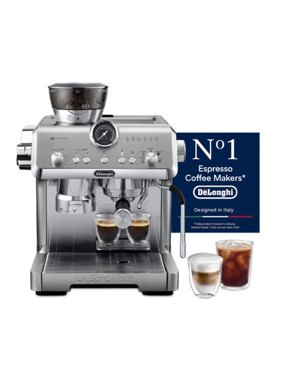 De'Longhi La Specialista Opera Manual Espresso Coffee Machine EC9555.M, Smart Tamping Station, 15 Grind Settings, Cold Brew Function, LatteArt Steam Wand, Includes Milk Frothing Jug 350 ml 1450 W EC9555.M Silver