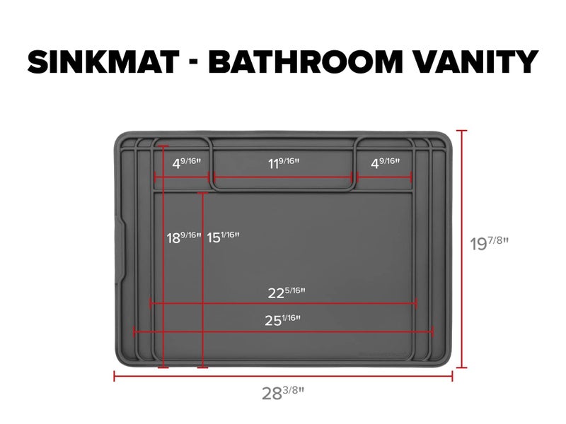 WeatherTech SinkMat â€“ Waterproof Under Sink Liner Mat for Kitchen Bathroom â€“ 28â€ x 19â€ Inches - Durable, Flexible Tray â€“ Home undersink Organizer Must Haves, Black - Image 5