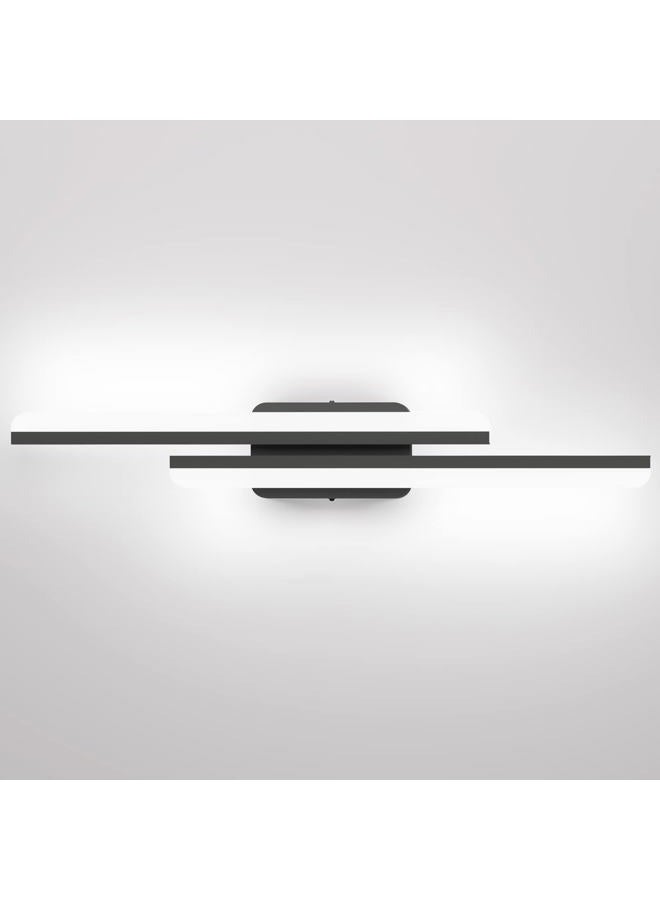 Ralbay 32" Black Bathroom Vanity Lights 36W Frosted Aluminum Modern LED Matte Black Vanity Light for Bathroom Lighting Fixtures White Light 6000K (IP65 Waterproof) - Image 1