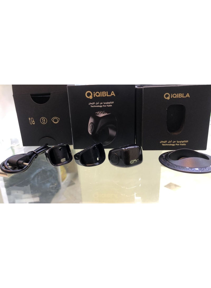 خاتم ذكر فلكس أدفانس F03، عداد تسبيح ذكي بثلاثة أحجام متوافقة (18 مم / 20 مم / 22 مم) | تذكير بصلاة التسبيح من 2 إلى 5، اتصال بلوتوث مع تطبيق "قبلة لايف - Image 4