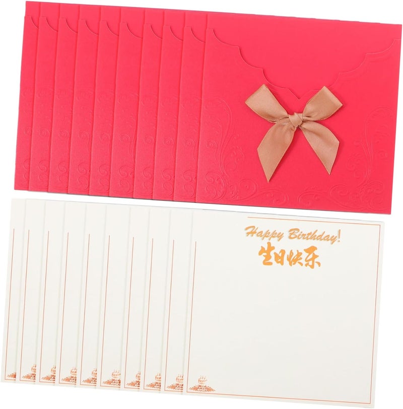 Angoily 10sets Employee Birthday Cards Envelopes Appreciation for Coworkers for Celebrations Easy to Write and Send Quality Design - Image 1