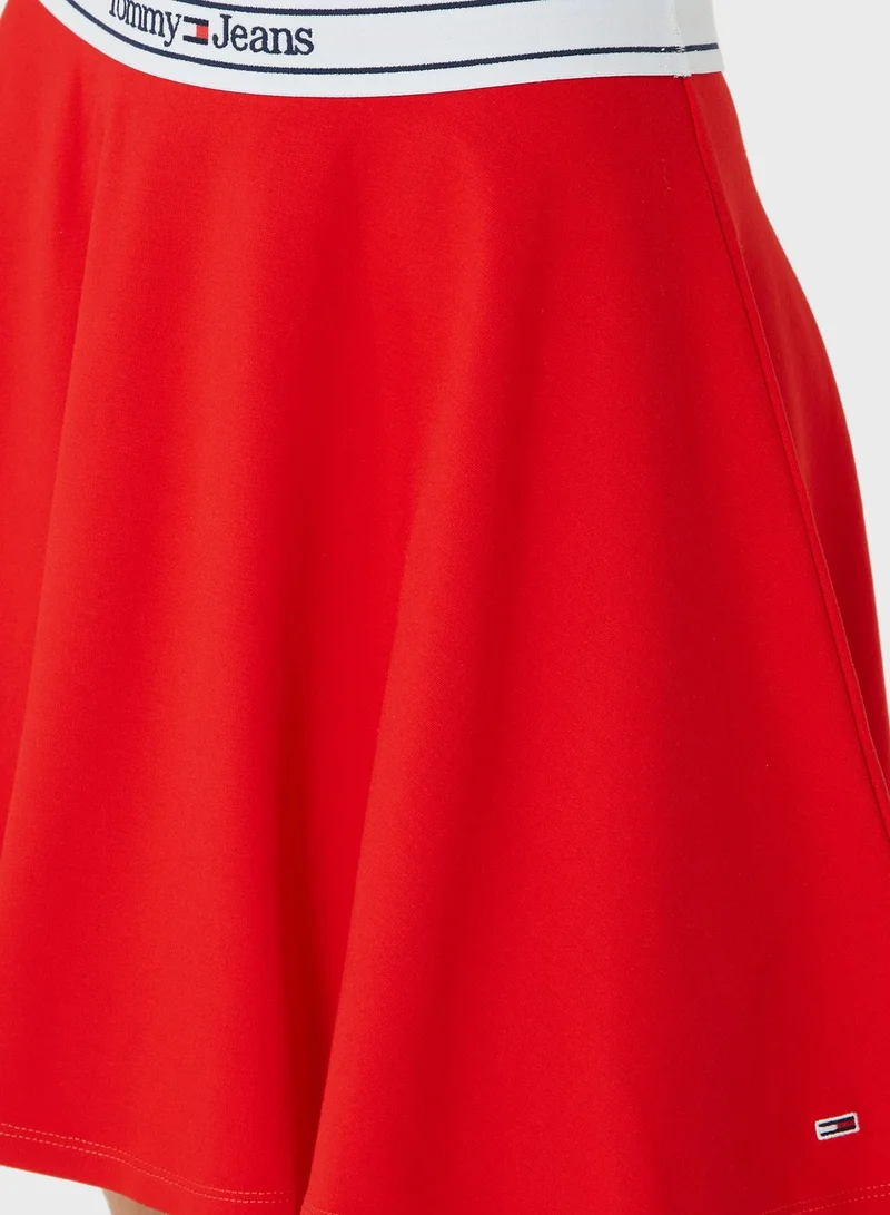TOMMY JEANS High Waist Logo Skirt