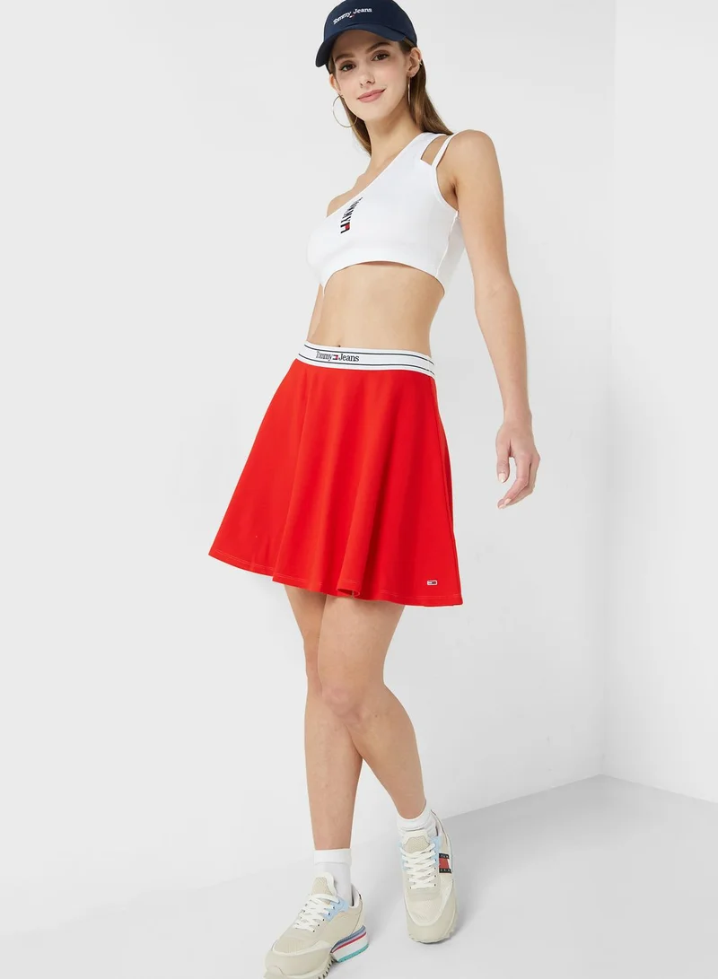 TOMMY JEANS High Waist Logo Skirt