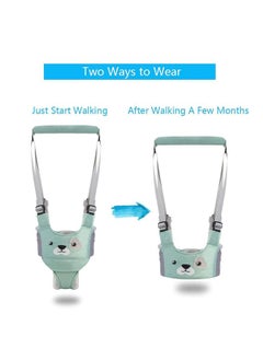 Generic Handheld Kids Toddler Walking Harness Helper Assistant Protective Belt Child Activity Walker Adjustable Up Walking Learning Helper(Green)  - Image 2