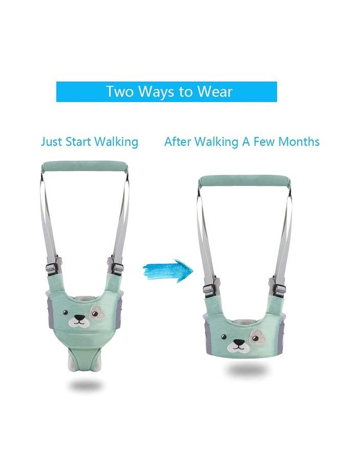 Generic - Handheld Kids Toddler Walking Harness Helper Assistant Protective Belt Child Activity Walker Adjustable Up Walking Learning Helper(Green) - Image 1