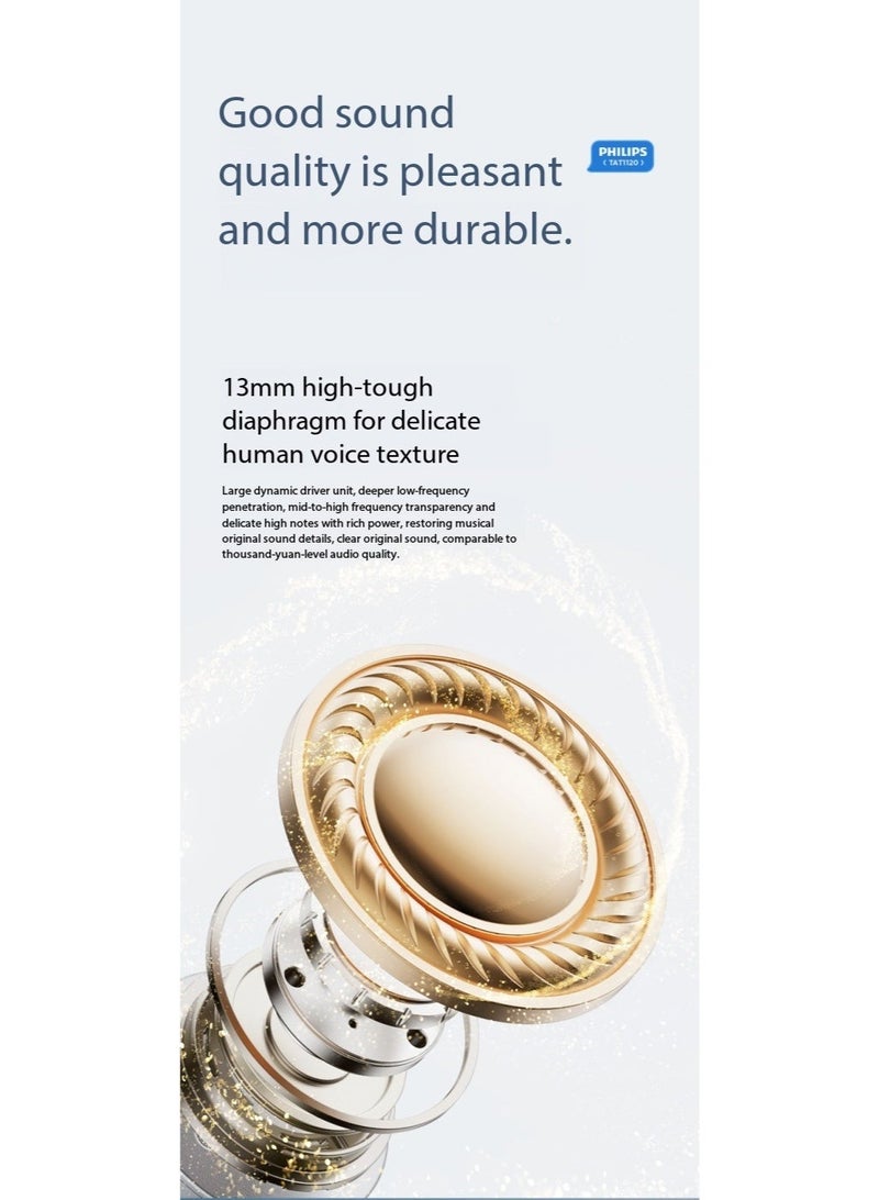 Philips TAT1120 True Wireless Bluetooth Earbuds - Black, Bluetooth 6.0 Long Battery Life, Comfortable In-Ear Music Headphones BLACK - Image 4