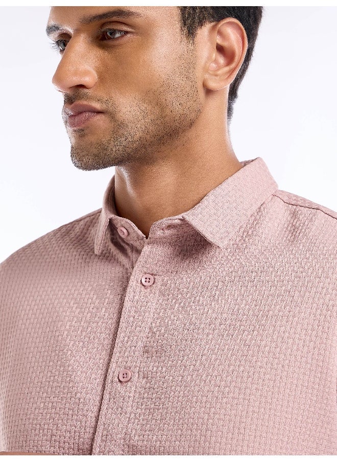 Light Pink Full Sleeve Waffle Shirt For Men - pzsku/Z2D78CB8C4F1D83CC7352Z/45/_/1738234974/4b3ca8df-900d-4649-8dec-494af1bb6e78