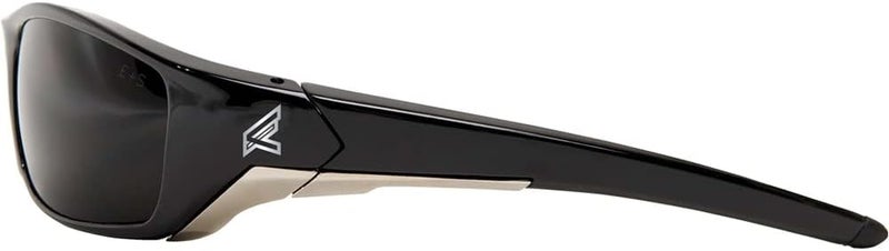 EDGE Reclus Black Safety Glasses High Impact Rated Z871 Tested NonSlip Protective Eyewear Smoke Lightweight Sunglasses - Image 3