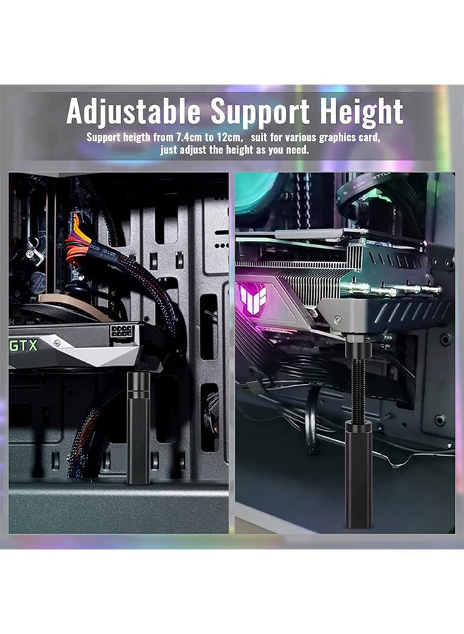 جمورو حامل وحدة معالجة الرسومات، دعامة دعم وحدة معالجة الرسومات، 72.5-122 مم، دعامة حامل ترهل بطاقة الفيديو، حامل وحدة معالجة الرسومات - Image 3