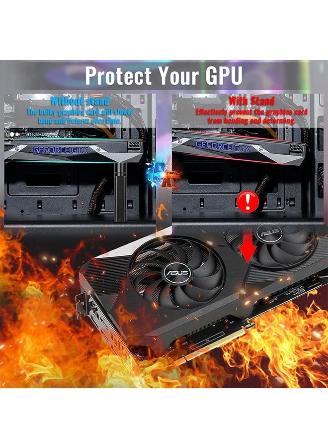 جمورو حامل وحدة معالجة الرسومات، دعامة دعم وحدة معالجة الرسومات، 72.5-122 مم، دعامة حامل ترهل بطاقة الفيديو، حامل وحدة معالجة الرسومات - Image 2