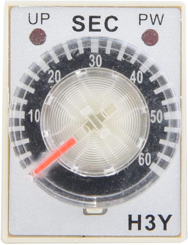 H3Y2 24VDC Time Relay Delay Timer Adjustable Transparent Dial 8 Pins Industrial Control 60S - Image 2