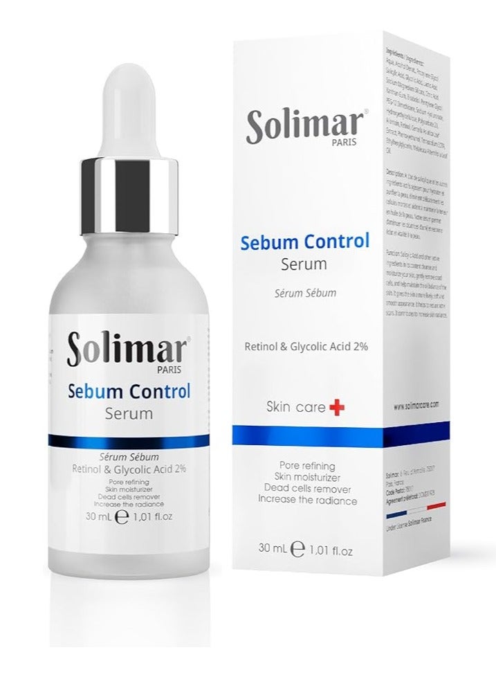 Solimar Paris Sebum Control Serum – Oil Control & Pore Minimizing, 30ml - Image 1