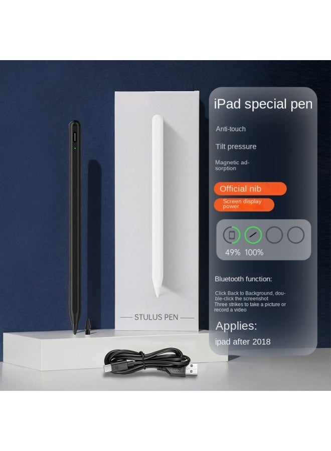قلم آيباد ستايلس متوافق مع Apple Pencil قلم شاشة لمس لوحي قلم رقمي بلوتوث قلم خط يد ستايلس - Image 1