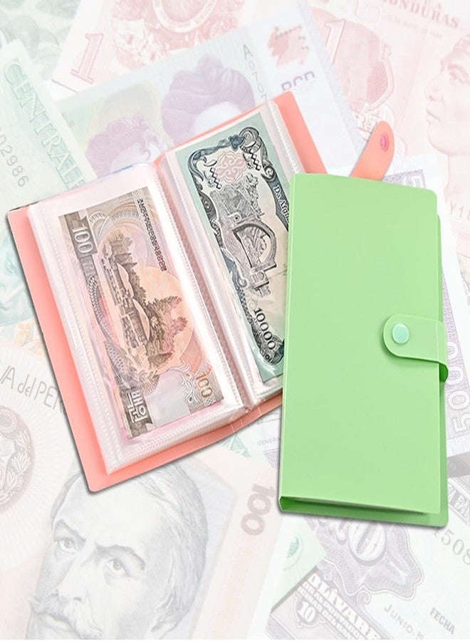 EUBUY 100 Pocket Currency Album, Paper Money World Collection Binder Book, Storage Album Holder for Banknote and Stamp Collecting Supplies - Image 4