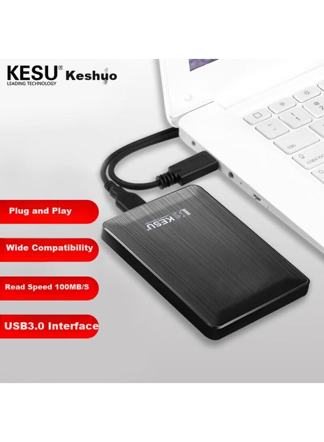 Kesu Portable Hard Drive Encrypted Usb3.0 2.5-inch K1 - Stylish Black External Storage For File And Photo Backup 160g - Image 1