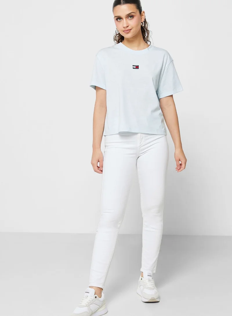 TOMMY JEANS Crew Neck Logo T-Shirt