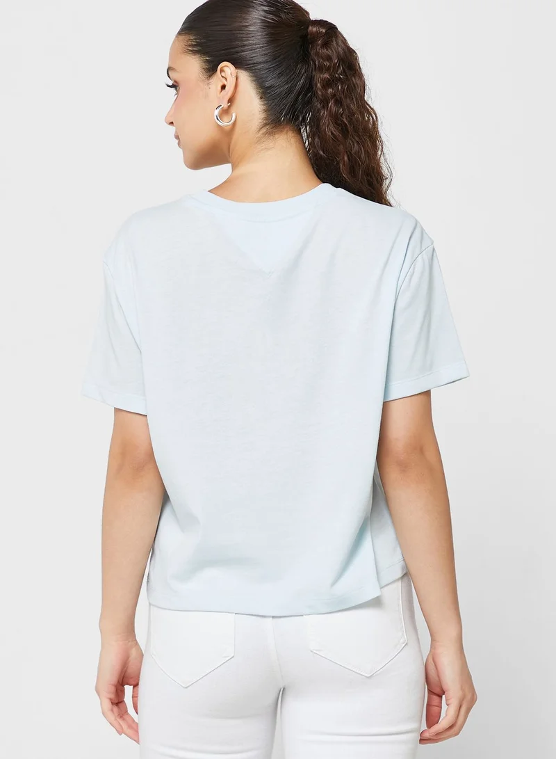 TOMMY JEANS Crew Neck Logo T-Shirt