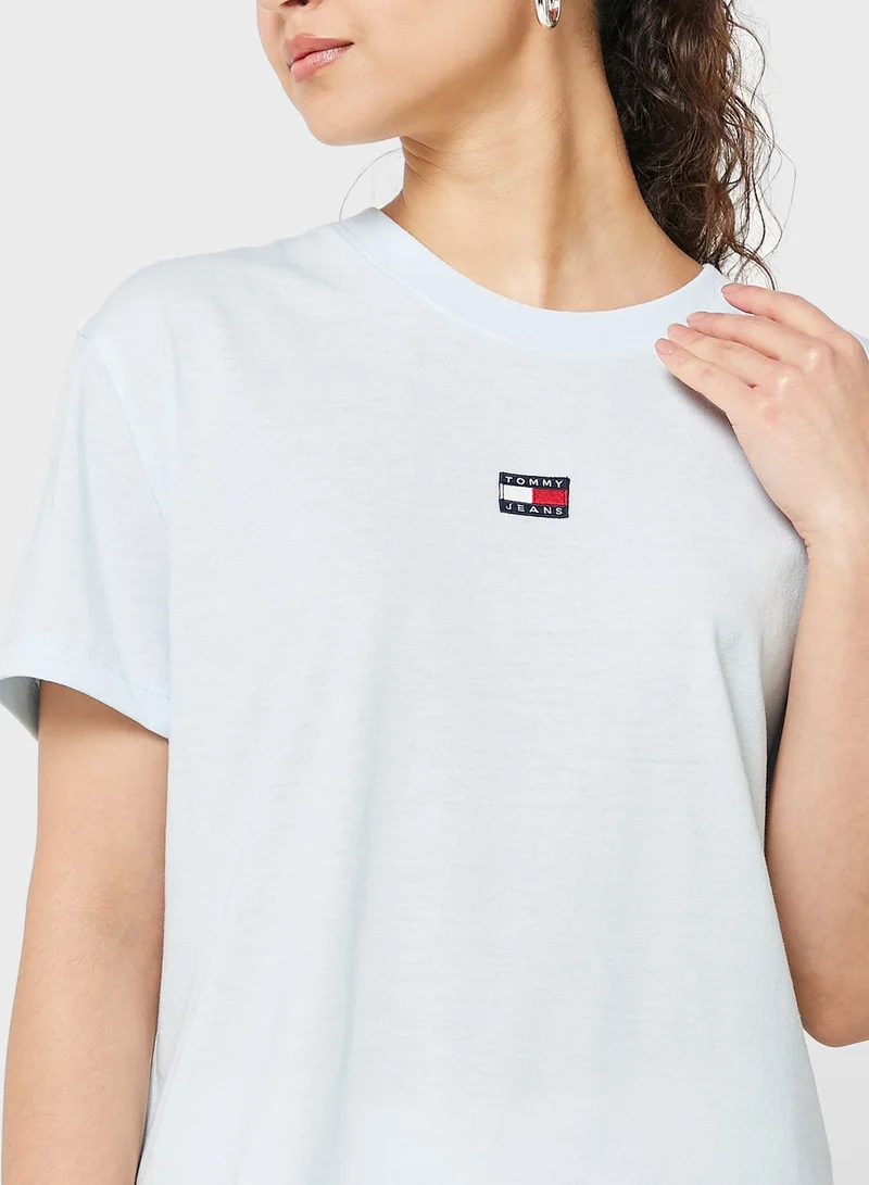 TOMMY JEANS Crew Neck Logo T-Shirt