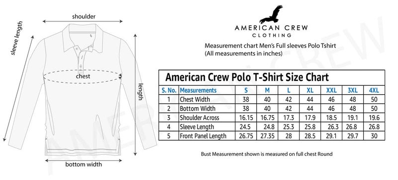 AMERICAN CREW Full Sleeves Polo Collar T-Shirt with Pocket for Men (AC870-4XL_Jester Red) - Image 4