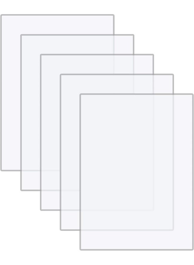 TPGP 5 Pcs Clear Acrylic Sheets 15 x 10 cm Plastic Acrylic Sheet Clear Acrylic Plastic Sheets for Picture Frame Glass Replacement, Advertisement Signs, Painting, Projects Display - Image 1
