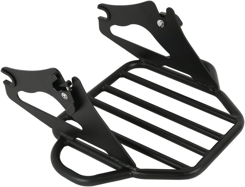 XFMT Motorcycle King Detachable Two-Up Luggage Rack for Harley Touring Road King Street Glide Road Glide Electra Glide 2009-Later, Flat Black - Image 3