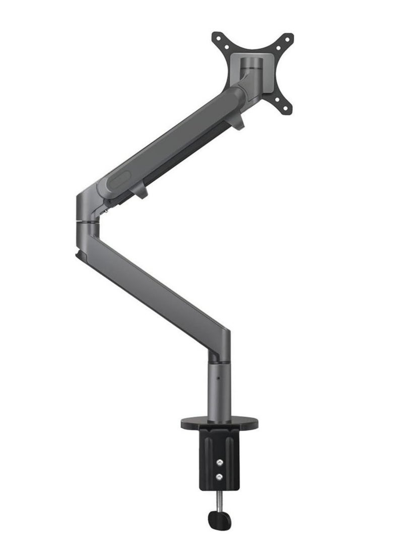 Single Gas Spring LCD Arm Desk VESA Bracket & Monitor Arm Stand for 10"-30" Screens: Tilt up 90° /down 85°, Swivel left/right 180°, 360° Rotation - Image 2