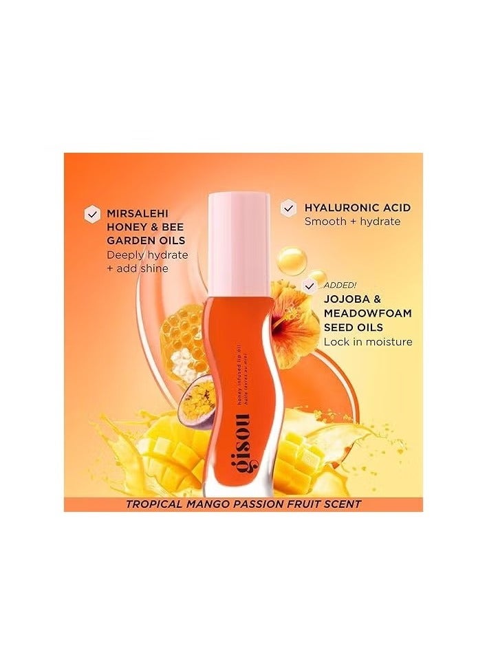 Gisou Honey Infused Lip Oil, Mango Passion Punch, 8 ml - Image 2