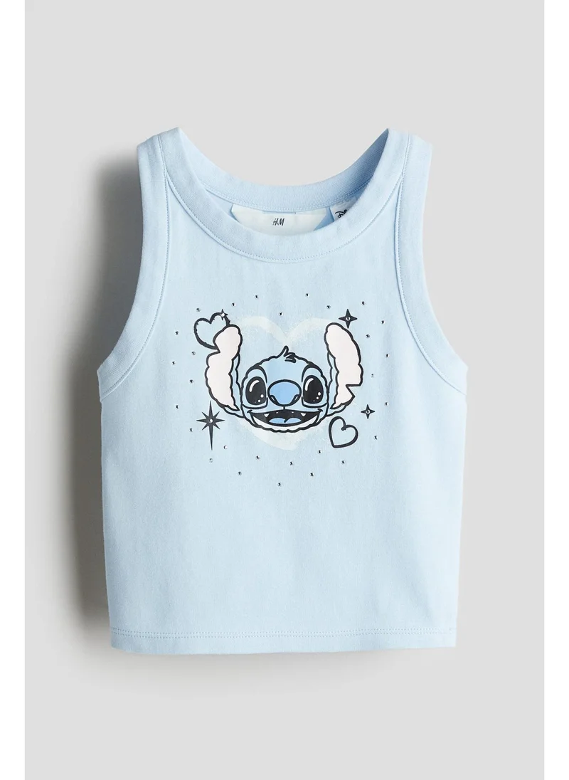 اتش اند ام Printed vest top