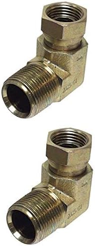 APACHE 5In Male Pipe x 5In Female Pipe Swivel Hydraulic Adapter 90Degree Swivel