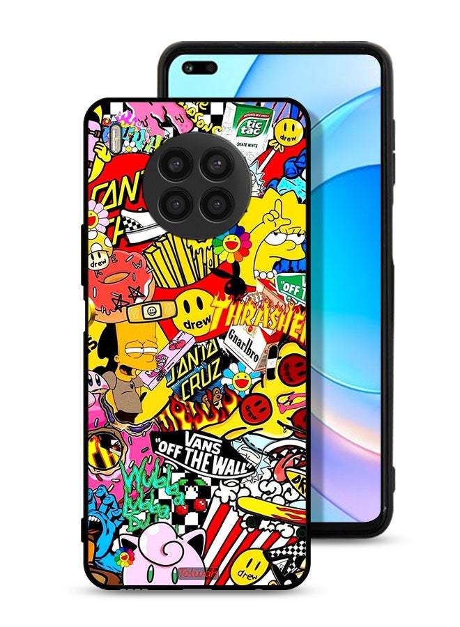 Tolwak Honor 50 Lite Protective Case Cover Off White Sticker - Image 1