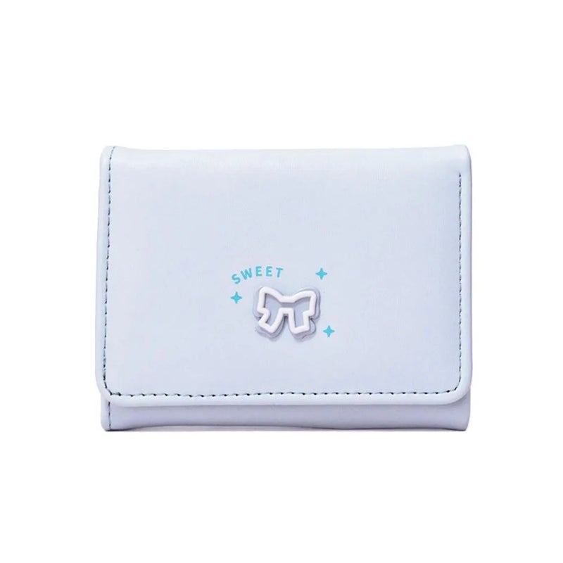 The Black Pearl Accessories Leather Flip Wallet & Card Holder with Multiple Pockets - Blue - Image 1