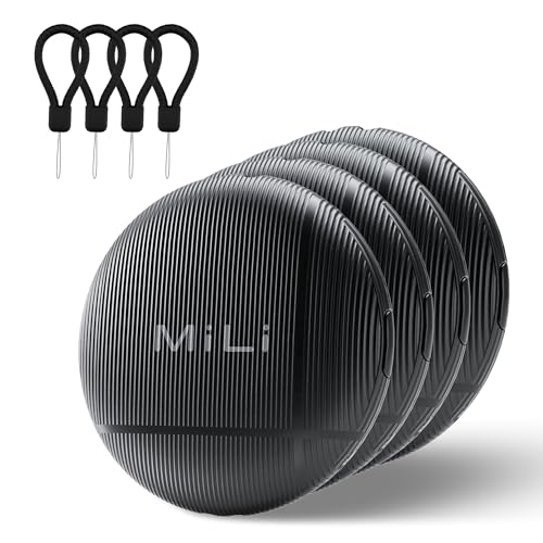 MiLi Air Tags for Android 4-Pack, Bluetooth Tracker Tags for Google Find Hub. Item Finder Tracker Tag for Keys, Luggage, Suitcase, Backpack - Image 1