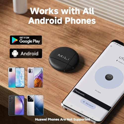 MiLi Air Tags for Android 4-Pack, Bluetooth Tracker Tags for Google Find Hub. Item Finder Tracker Tag for Keys, Luggage, Suitcase, Backpack - Image 2