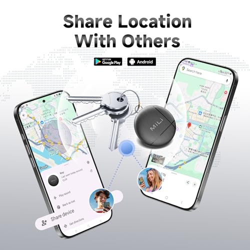 MiLi Air Tags for Android 4-Pack, Bluetooth Tracker Tags for Google Find Hub. Item Finder Tracker Tag for Keys, Luggage, Suitcase, Backpack - Image 5