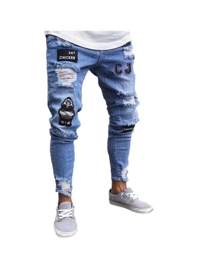 general Mid-Rise Ripped Jeans Blue - Image 2