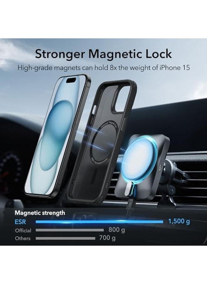 ESR - For Iphone 15 Case Cover Compatible With Magsafe Military Grade Protection Yellowing Resistant Scratch Resistant Back Magnetic Phone Case For Iphone 15 Classic Series Frosted Black - Image 1