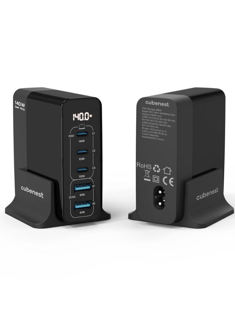 كيوب نيست Cubenest PD GaN Adapter 140W S5D0 - Image 5