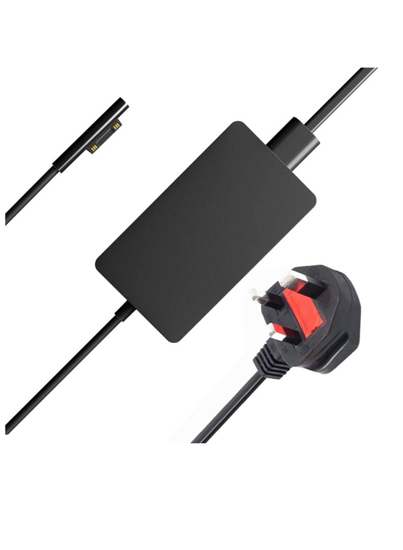 Terabyte 65W Charger For Microsoft 15V 4A Laptop Adapter for Surface Pro 10, 9, 8, 7+, 7, 6, 5, 4, 3, X,Windows Surface Laptop 1,2,3,4,5,6,Surface Go 2 Go 3,Surfa - Image 1