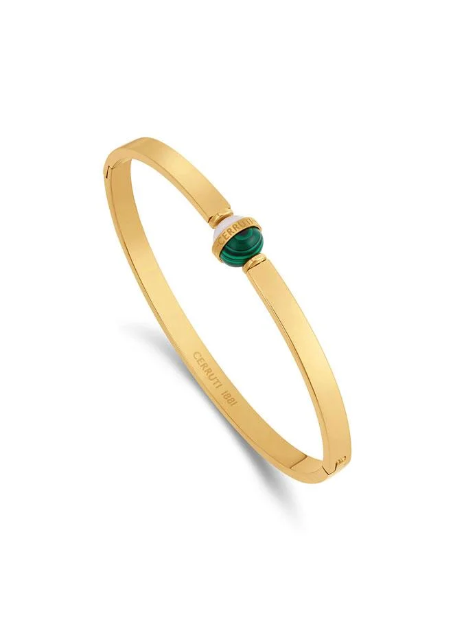 CERRUTI 1881 Luciana Gold Plated Stainless Steel Bangle for Women 47mm