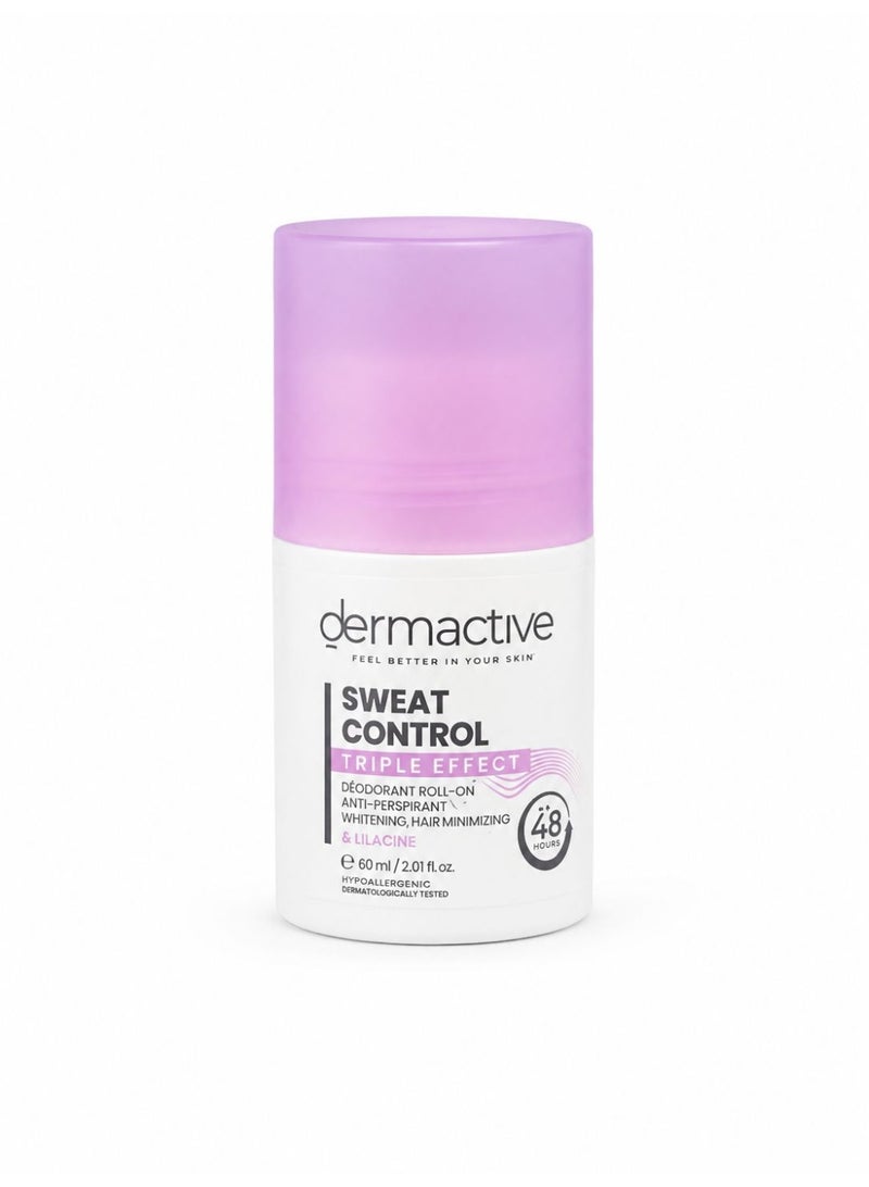 Dermactive Sweat Control Triple Effect Anti-Perspirant Deodorant Roll-On, 60ml