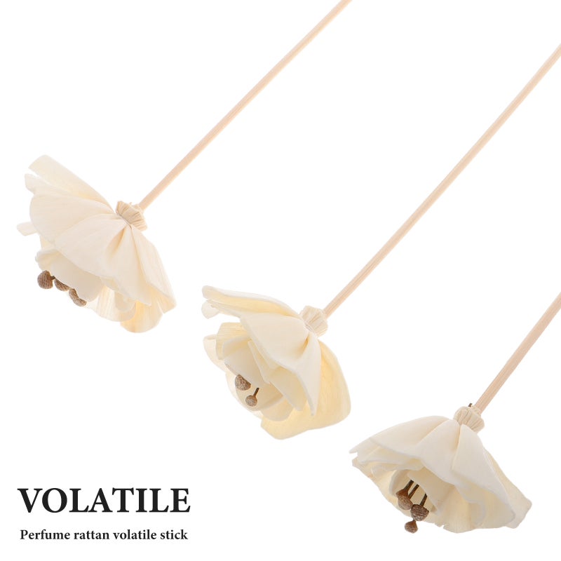 3pcs Reed Sticks No Flame Reeds Natural Dried Floral Fragrance Refill Sticks Home Scent Diffuser Flower Diffuser Sticks - Image 2
