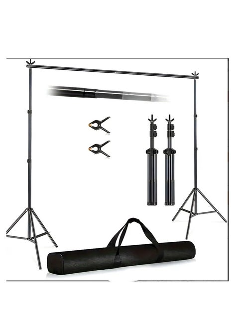 Backdrop Stand , Four-Legged Photo Backdrop Stand, More Stable Adjustable Backdrop Stand for Parties, Wedding Balloon Arch Stand, Advertising Display and Video Shooting, 8.5 * 10ft