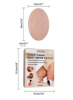 EELHOE 6 Pcs Thigh Inner Anti Chafing Sticker Paste Inner Thigh Anti Wear Patch Self Adhesive Wear Resistant Thigh Patch Disposable Ultra Thin Invisible Thigh Inner Anti Chafing Paste For Thigh Inner  - Image 2