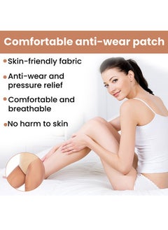 EELHOE 6 Pcs Thigh Inner Anti Chafing Sticker Paste Inner Thigh Anti Wear Patch Self Adhesive Wear Resistant Thigh Patch Disposable Ultra Thin Invisible Thigh Inner Anti Chafing Paste For Thigh Inner  - Image 4