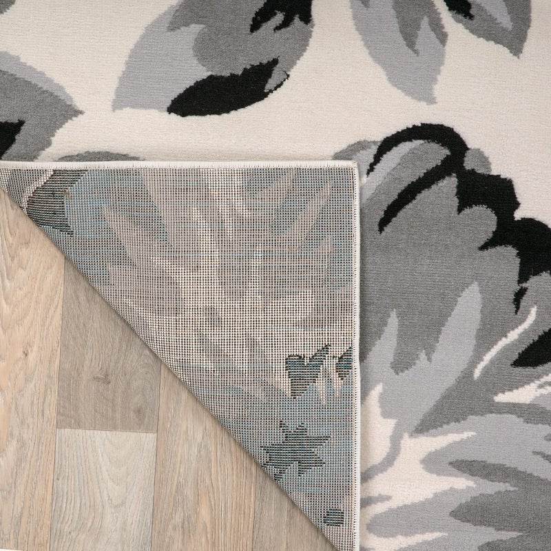Rugshop Modern Floral Design for Living Room,Bedroom,Home Office,Kitchen Non Shedding Area Rug 7'6" X 9' 5" Cream - Image 5