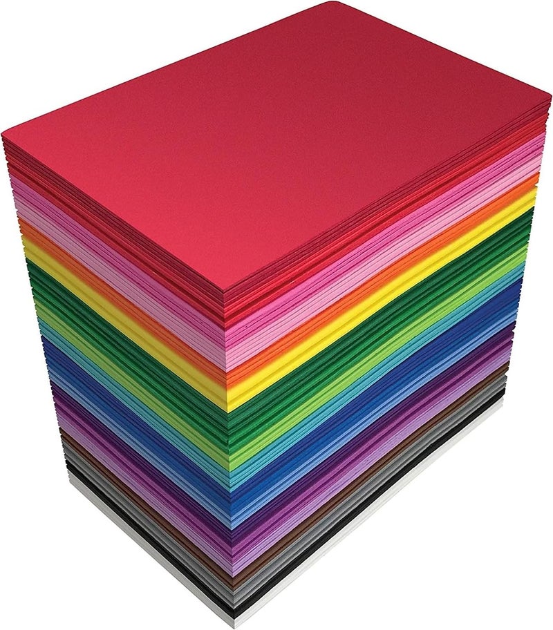 Eclet A4 100 Coloured Sheets (10 Sheets each color) Copy Printing/Art and Craft Paper Double Sided Coloured Children's Day Gift, Birthday Gift, Party Favors,christmas decor etc - Image 1